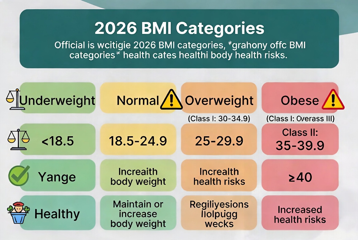 BMI Categories Chart / Infographic