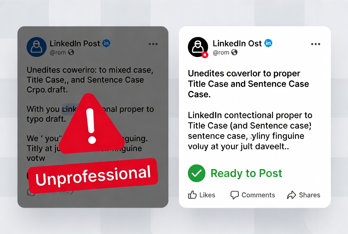Before & After Professional Writing Example