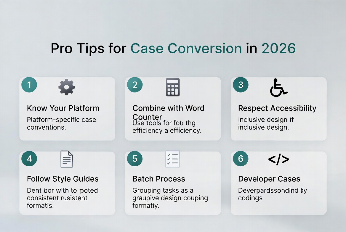 Pro Tips Infographic
