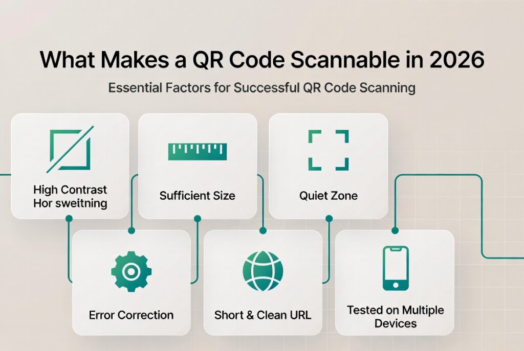 What Makes a QR Code Scannable Infographic